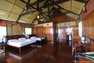 Our water bungalow at Kapalai Dive Resort