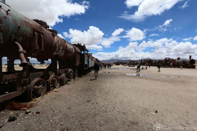 Der Eisenbahnfriedhof in Uyuni