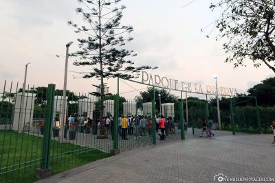 Der Eingang zum Parque de las Reservas