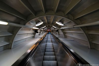 Die Rolltreppe im Atomium