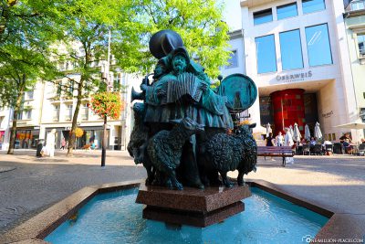 Der Hämmelsmarsch Brunnen am Platz Roude Pëtz