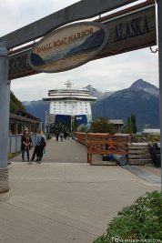 The entrance to the port