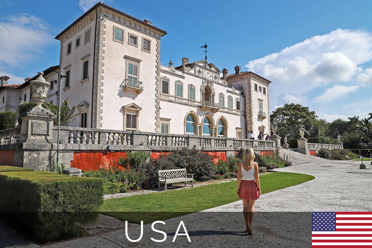 Titelbild, Vizcaya Museum & Gardens, Miami, Florida, USA, Sehenswürdigkeit, Reisebericht