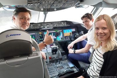 Ein kurzer Besuch im Cockpit