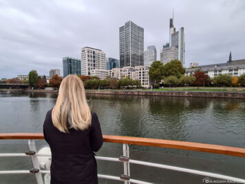 Blick auf die Skyline von Frankfurt