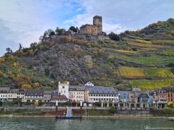 Die Burg Gutenfels am Rhein