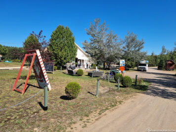 Der Eingang zum Campingplatz