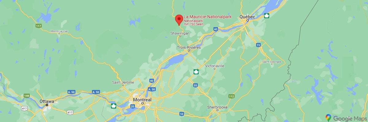 La Mauricie National Park, Kanada, Lage